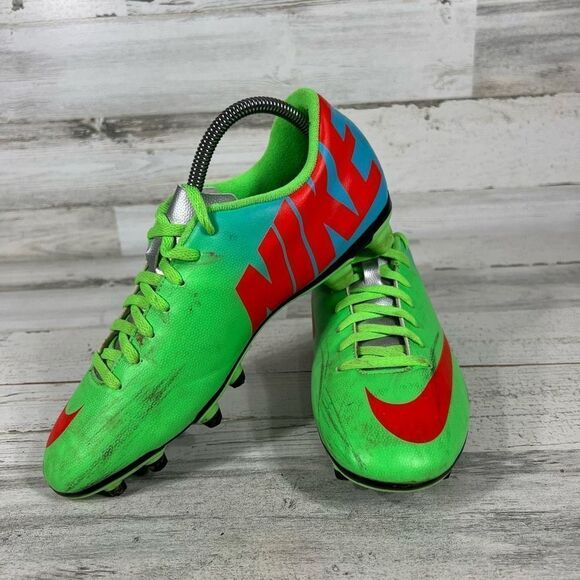 Nike Men's Rare Mercurial Vapor IX FG 555605 380 Green Blue Soccer Cleats US 8 - Picture 5 of 8
